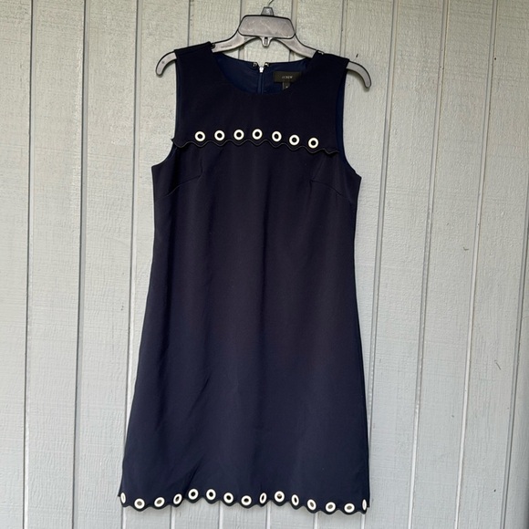 Jcrew Blue Sleeveless Dress Dresd  10 - Picture 1 of 8